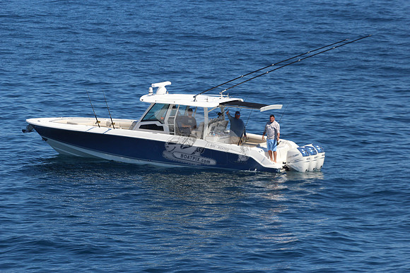 boston whaler.blue hull.3 merc 400.6209