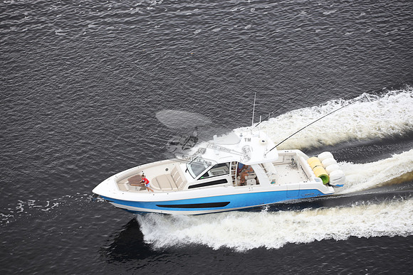 BOSTON WHALER.BLUE HULL.09