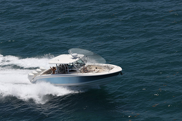 BOSTON WHALER.BLUE HULL.318