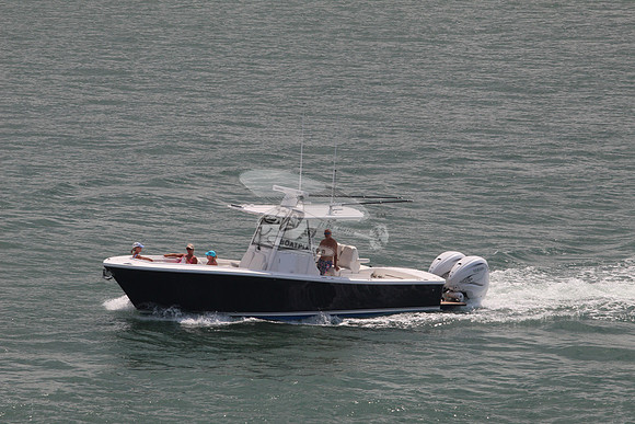 Blue Boat.two yamaha.2