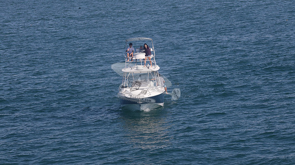 BOSTON WHALER BLUE HULL.2 MERC WHITE.9411
