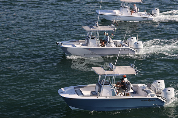 falcon boats.tan hull bimni.2 suzuki 150.0132