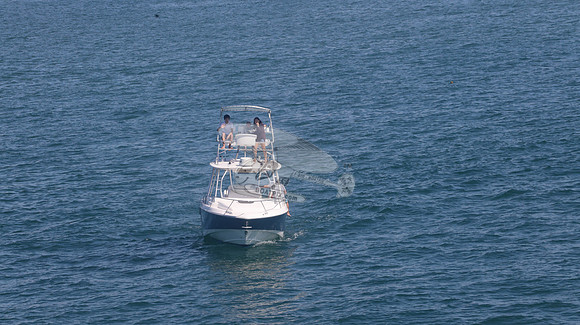 BOSTON WHALER BLUE HULL.2 MERC WHITE.9410