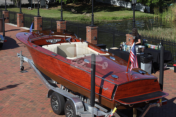 CHRIS CRAFT ON TRAILER.10